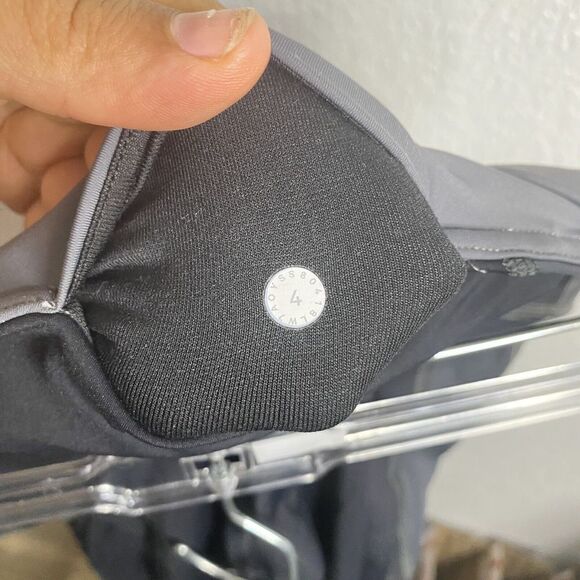 Lululemon Color Me Ombre Bike Short Black Gray 9" YogA 4 Athletic Gym Biker - Picture 3 of 12